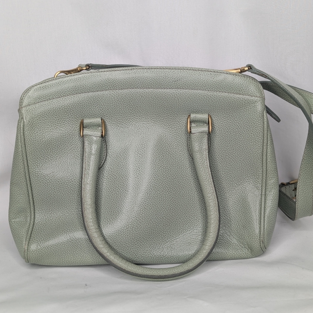 Coach Madison Vintage 4410 Mint Green Handbag Brass Hardware - Picture 4 of 9